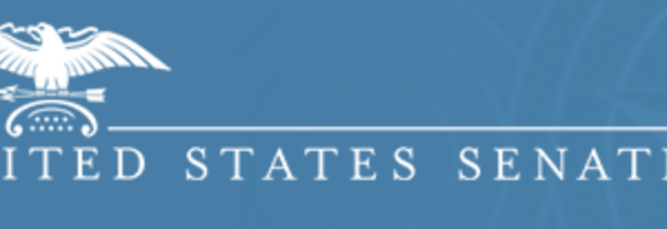 United States Senate Logo on a blue background